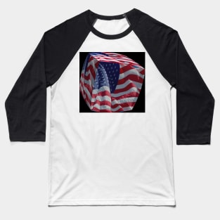 Stars and Stripes cubed. Baseball T-Shirt